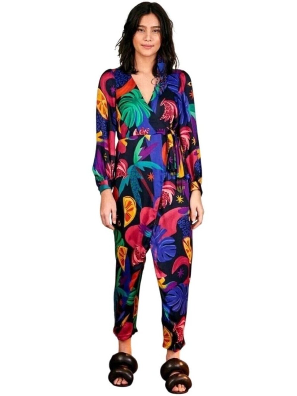 FARM Rio Mystic Jungle Wrap Jumpsuit